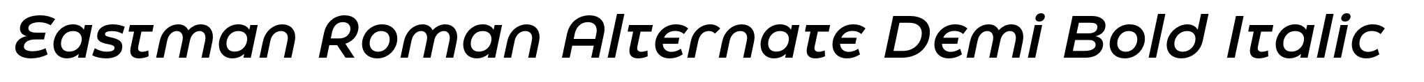 Eastman Roman Alternate Demi Bold Italic image